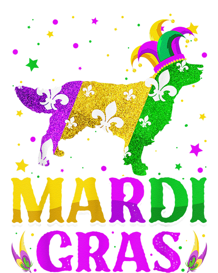 Mardi Gras Golden Retriever Dog Lover Carnival Jester T-Shirt