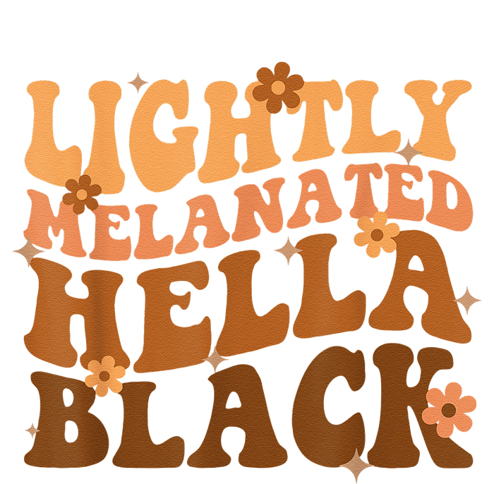 Melanated Lightly Hella Black History Month Groovy Performance Long Sleeve Polo