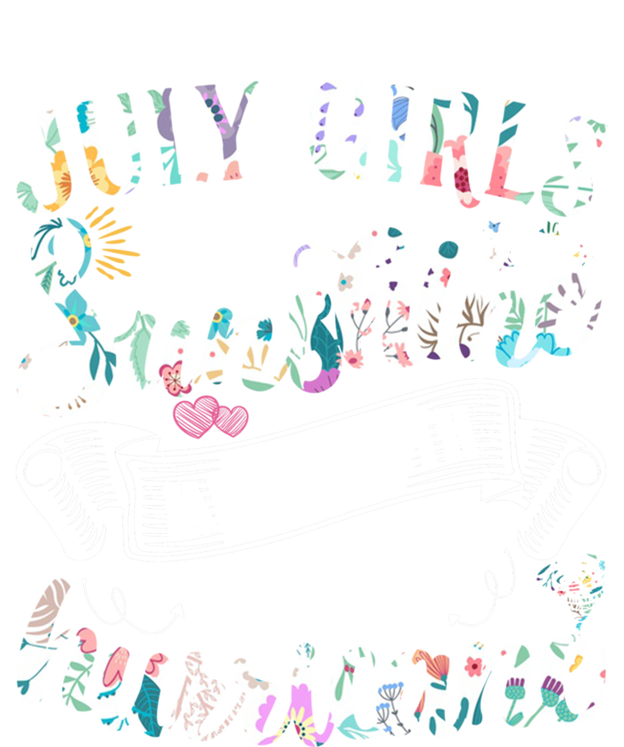 July Girls Are Sunshine Mixed Little Hurricane Gift T-Shirt