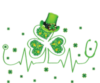 Nurse St Patricks Day Shamrock Heart Beat Lucky Nurse T-Shirt