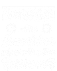 October Girls Are Sunshine Mixed With A Little Hurricane Cute Gift Pom Pom 12in Knit Beanie