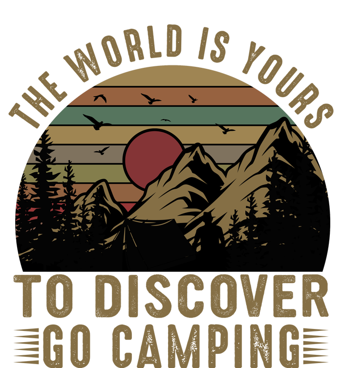 The World Is Yours To Discover, Go Camping Retro Tank Top