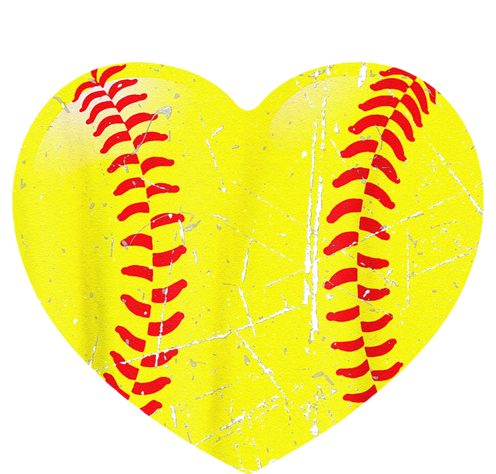 Softball Heart Love Valentines Day Sport Lovers Teenager Womens California Wash Sweatshirt