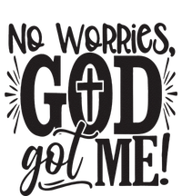 No Worries, God Got Me African American Christian Knit Cap Winter Beanie