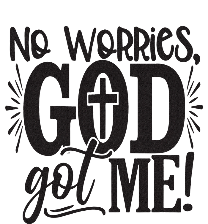 No Worries, God Got Me African American Christian Knit Cap Winter Beanie