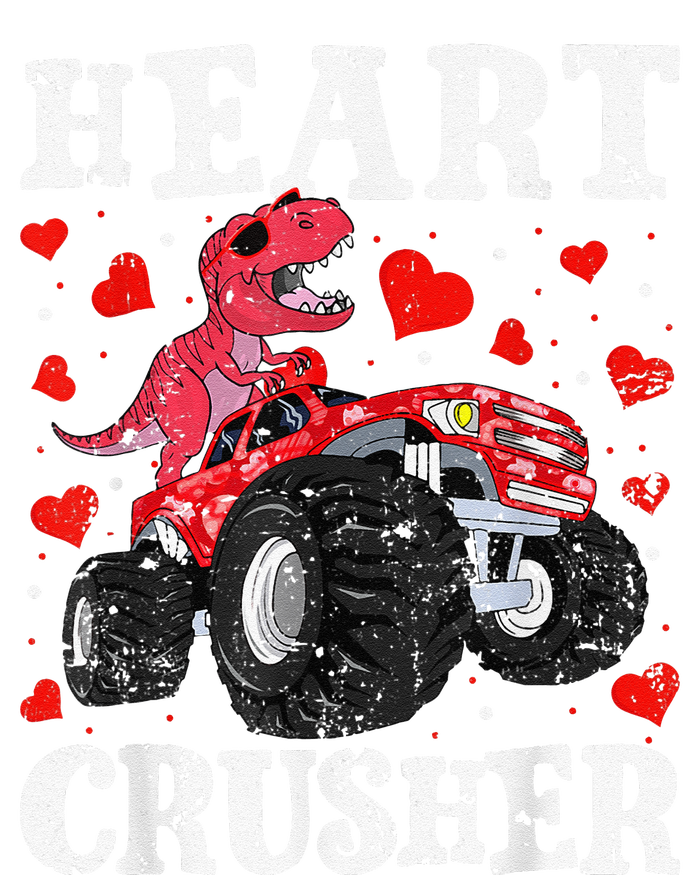 Valentines Day Funny Dinosaur Monster Truck 100 day T-Shirt