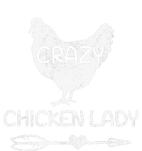 Crazy Chicken Lady Funny Farmer Farming Women's Tri-Blend 3/4-Sleeve Raglan Shirt