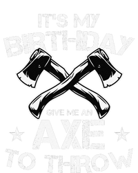 It's My Birthday Axe Throwing Lover Funny B-Day Famer Party Ladies Long Sleeve Shirt