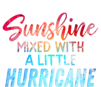 Sunshine Mixed With Little Hurricane Funny Positive Message Gift Women's V-Neck T-Shirt