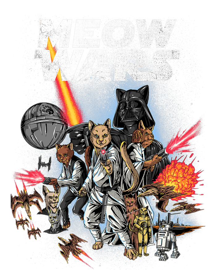 Cat Meow Wars Funny Cat Wars Cat T-Shirt