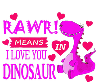 Rawr Means I Love You In Dinosaur Funny Couple Women's Crop Top Tee