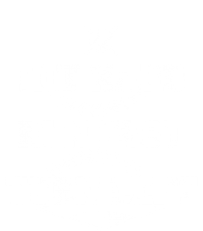 Baseball Hit Hard Run Fast Turn Left Gift Short Acrylic Beanie