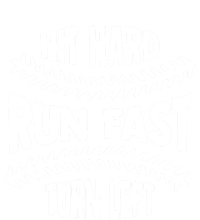 Baseball Quote Hit Hard Run Fast Turn Left Funny Phrase Gift Premium T-Shirt