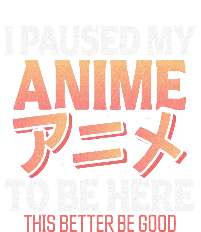 I paused my Anime to be here Japanese Otaku Funny Anime Bumper Sticker