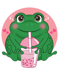 Kawaii Anime Frog Drinking Boba Tea Bubble Tea Cute Japanese Button