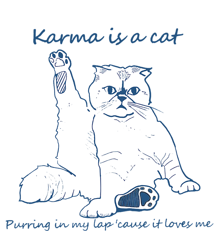 Karma Is A Cat Purring In My Lap Cause It Loves Me T-Shirt