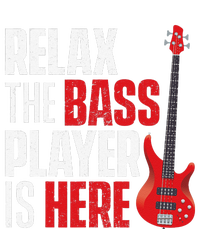 Relax The Bass Player Is Here Bassist Gifts Music Guitar Ladies Essential Tank