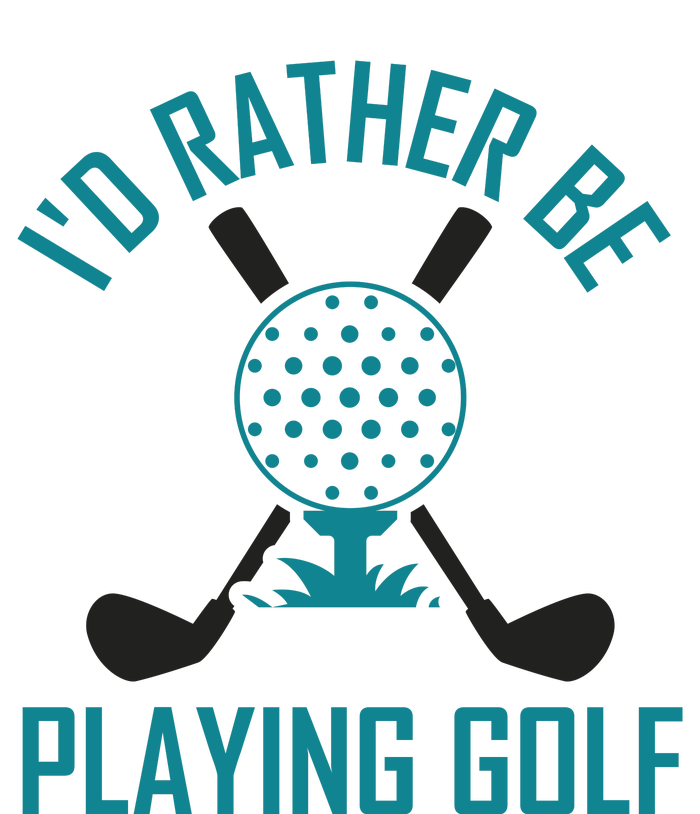 I'f Rather Be Playing Golf Women's Racerback Tank