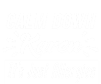 Funny Calm Down Karen It's Just Allergies Sneezing Humor Tee Funny Gift Women's Flannel Pajama Set