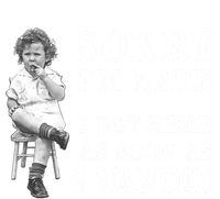 Sorry I Am Late Funny Vintage Photo Gifgift Cute Gift Tank Top