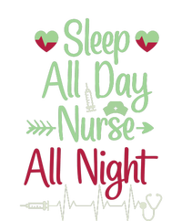 Sleep All Day Nurse All Night Funny Flexfit Unipanel Trucker Cap