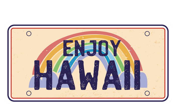 Enjoy Hawaii Car Plate T-Shirt