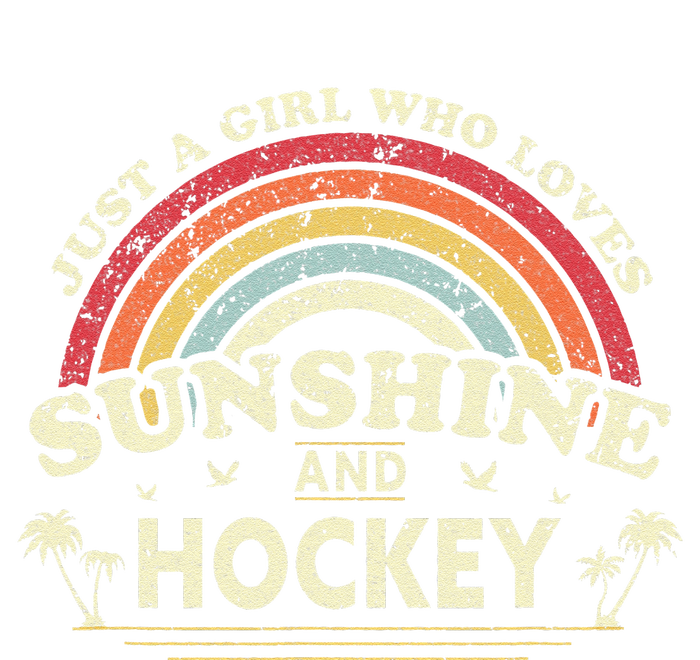 Hockey Vintage Just A Girl Who Loves Sunshine And Hockey Toddler Sweatshirt