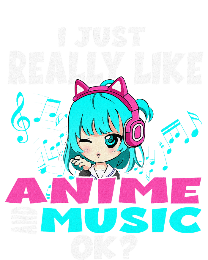 Anime And Music Kawaii Chibi Graphic Teen Anime Girl T-Shirt