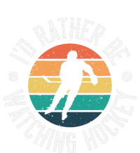 I'd Rather Be Watching Hockey Vintage Hockey Player Tie Dye Hoodie