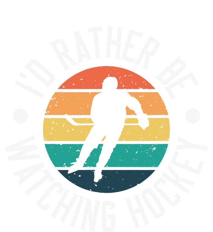 I'd Rather Be Watching Hockey Vintage Hockey Player Tie Dye Hoodie