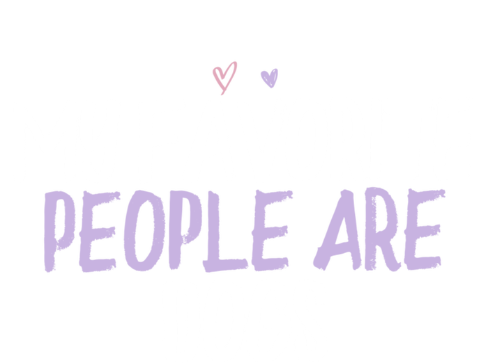 Colored Heart Funny My Favorite People Are Dogs Saying Joke Gift T-Shirt