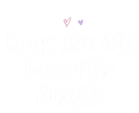 Colored Saying Dogs Are My Favorite People Funny Gift Women's Long Sleeve Flannel Pajama Set 