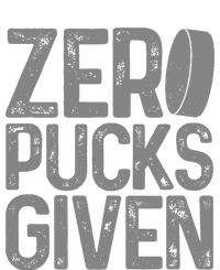 Hockey Zero Pucks Given Funny Hockey Player Goalie Women's Racerback Tank