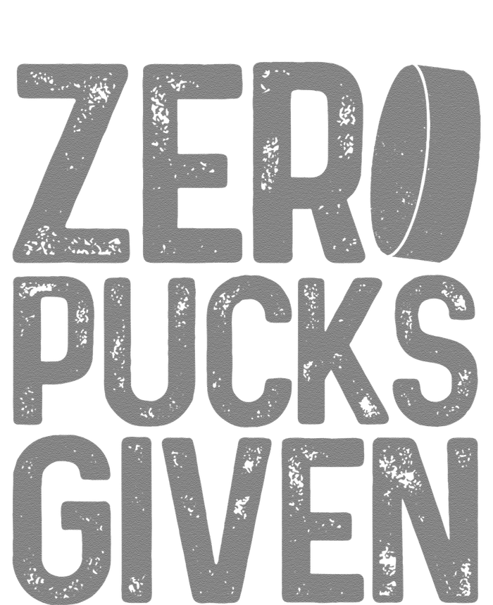 Hockey Zero Pucks Given Funny Hockey Player Goalie Women's Racerback Tank