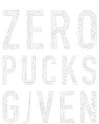 Zero Pucks Given Funny Rude Ice Hockey Cooling Performance Long Sleeve Crew