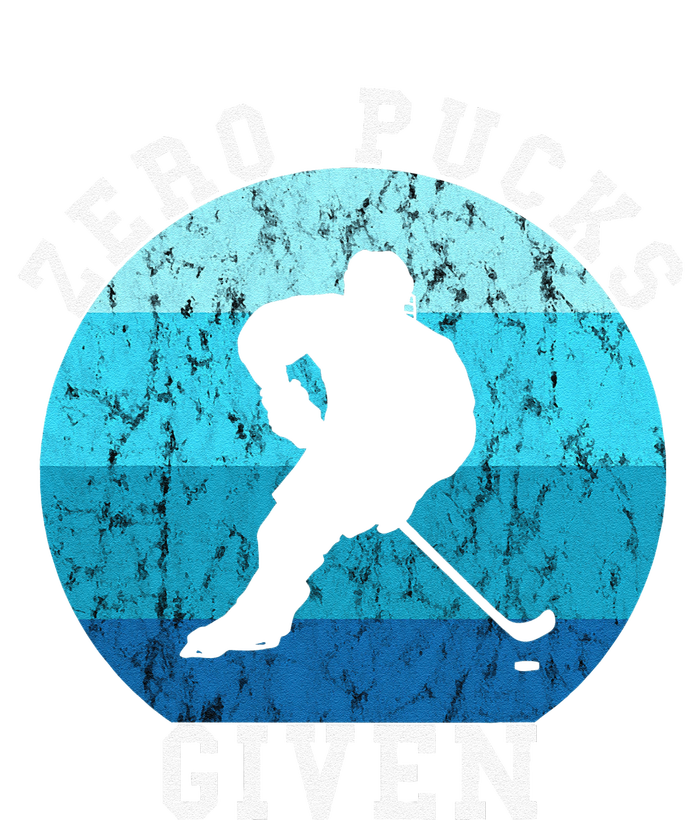 Zero Pucks Given Retro Ocean Water Ice Hockey Player T-Shirt