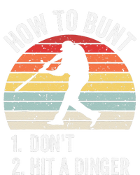 How To Bunt Don't Hit A Dinger Baseball Sports Toddler T-Shirt