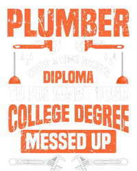 Plumber Funny College Plumbing Joke Pun Gift Ladies Essential Flowy Tank