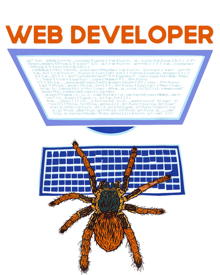 Spider Funny Web Software Developer Coaster