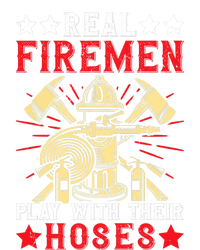 Real Fire Play With Their Hoses Funny Firefighting Premium Short Acrylic Beanie