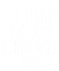 Funny Baseball Lover Player Hit Hard Run Fast Turn Left Cute Gift Coaster