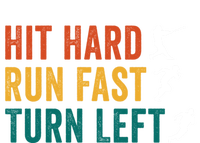 Hit Hard Run Fast Turn Left Funny Baseball Player And Fan Gift T-Shirt