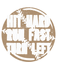 Hit Hard Run Fast Turn Left Meaningful Gift Sweatshirt Cinch Pack Bag