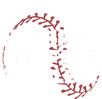 Hit Hard Run Fast Turn Left Baseball Player Funny Gift Women's Racerback Tank