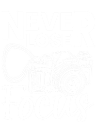 Never Lose Focus Photography Camera Lover Funny Photographer Funny Gift Kids Tie-Dye T-Shirt