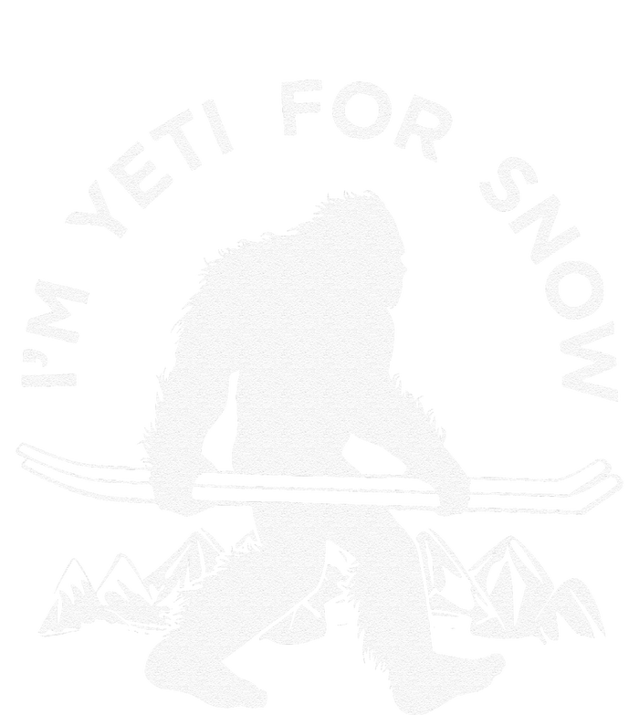 Im Yeti For Snow Funny Mountain Snowman Skiing Sustainable Knit Beanie