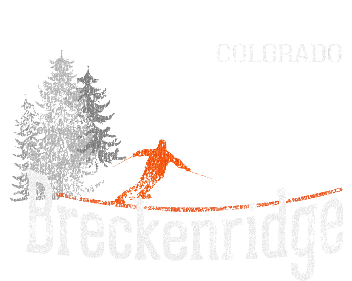 Vintage 1980s Style Breckenridge CO Skiing T-Shirt