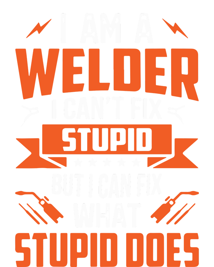 I Am A Welder I Can't Fix Stupid But I Can Fix What Stupid Softstyle Adult Sport Polo