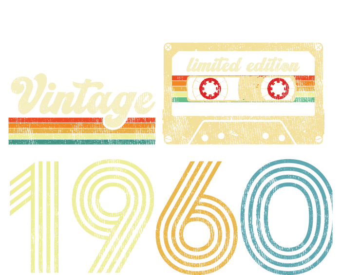 vintage cassette 1960 Retro Birthday 63rd Dad Birthday Gift Grandpa Birthday T-Shirt