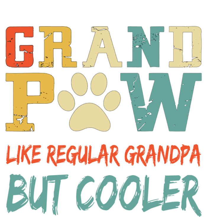 Fathers Day Gift Grandpaw Like Regular Grandpa But Cooler Cool Gift Women's Long Sleeve Flannel Pajama Set 